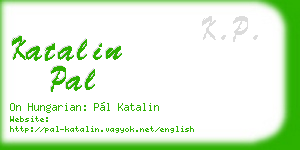 katalin pal business card