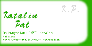 katalin pal business card